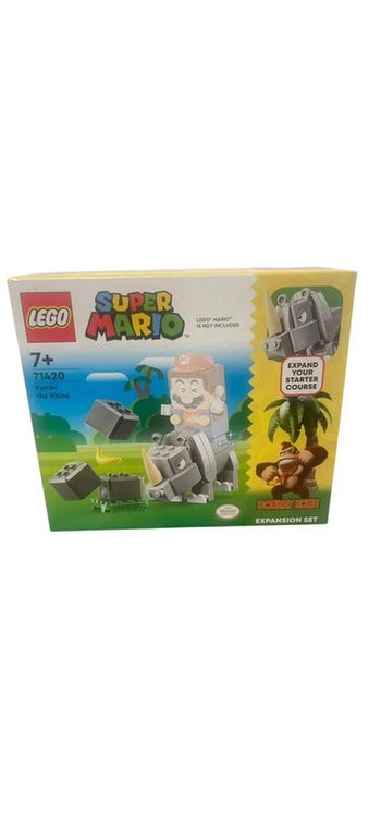 Lego Super Mario 71420 Donkey Kong Expension set Bambi The Rhino neuf