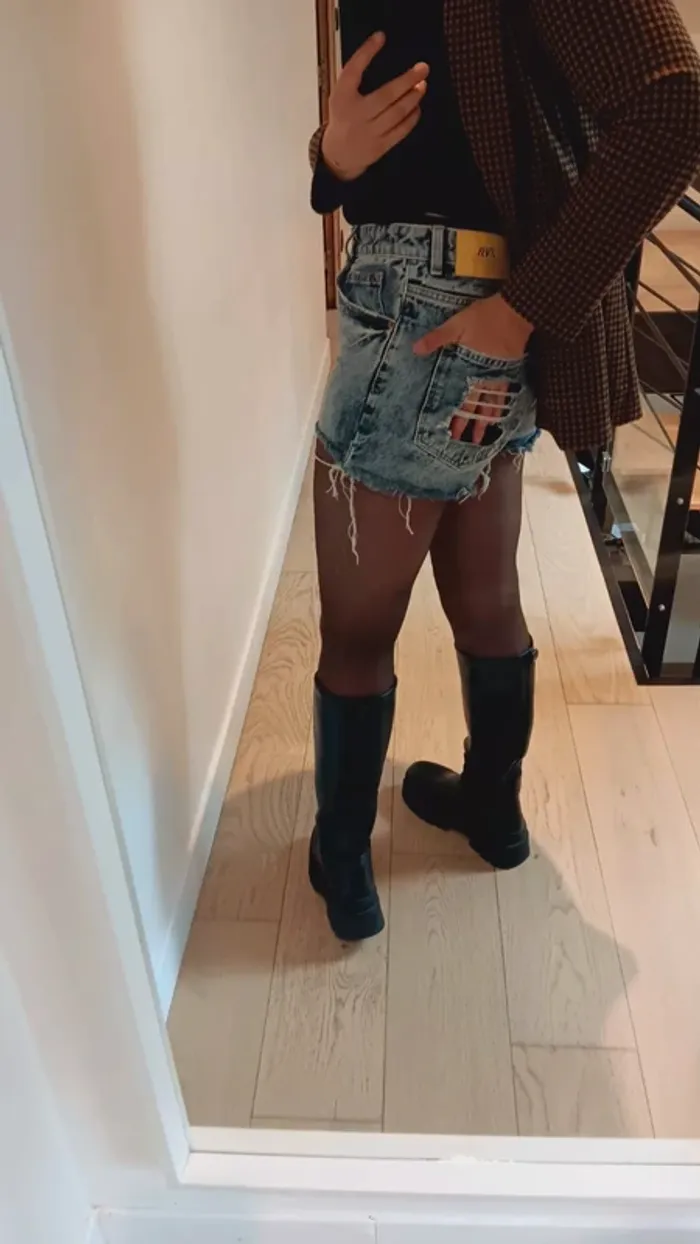 Short jeans zara - photo numéro 7