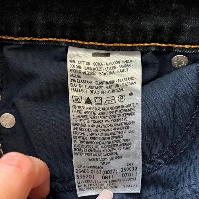 Jean/pantalon bleu marine Levi's San Francisco pour femme, taille W 29 (38 taille française) - photo numéro 6
