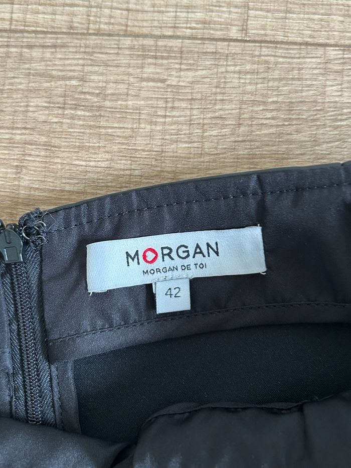 Jupe noire en simili cuir Morgan taille 42 comme neuve - photo numéro 10