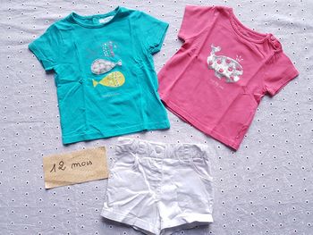 Short et 2 tee-shirts