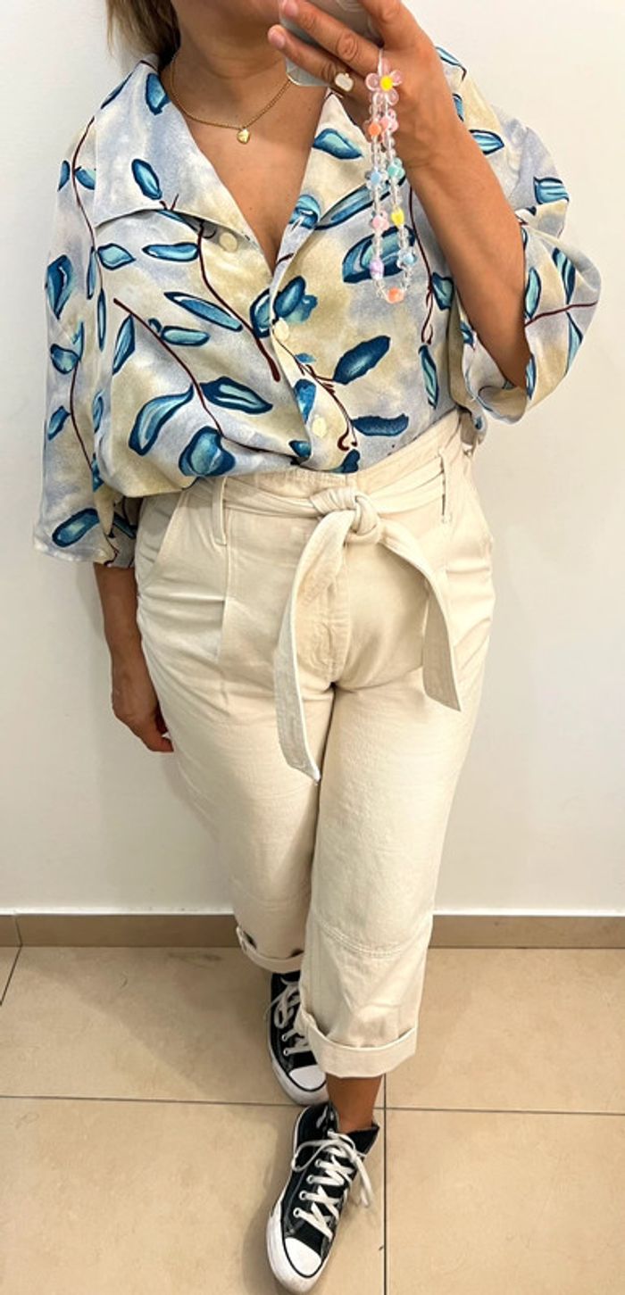 Chemise Vintage Imprimée Taille 46-48 - photo numéro 3