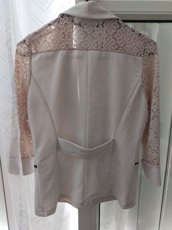 Veste légère blanc cassé