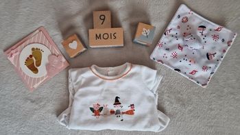 Pyjama velours blanc thème "halloween" Sergent Major 9M (BE)