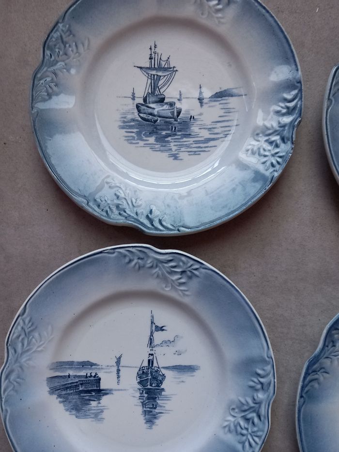 Lot de 6 assiettes décoratif ancienne vintage - photo numéro 3