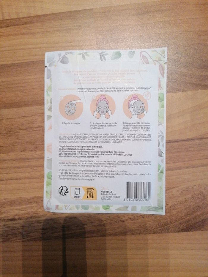 Masque detox bio - photo numéro 2