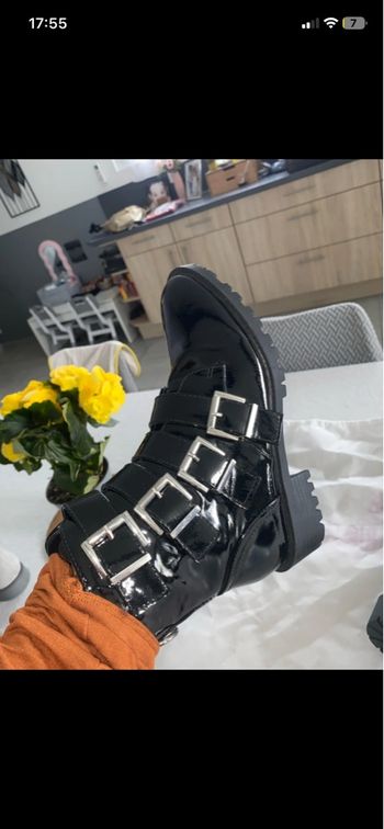 Bottines brillante noir 
