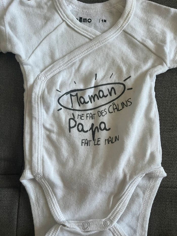 2 bodys mixte MC 1 mois - photo numéro 3