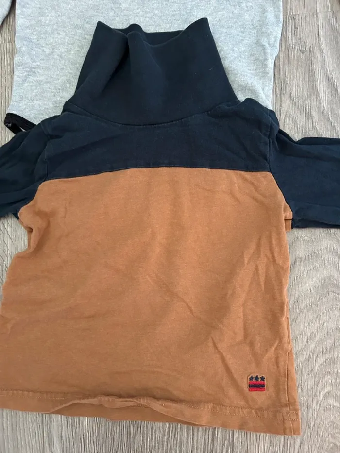 Body all black et sous pull 24 mois 2 ans - photo numéro 2