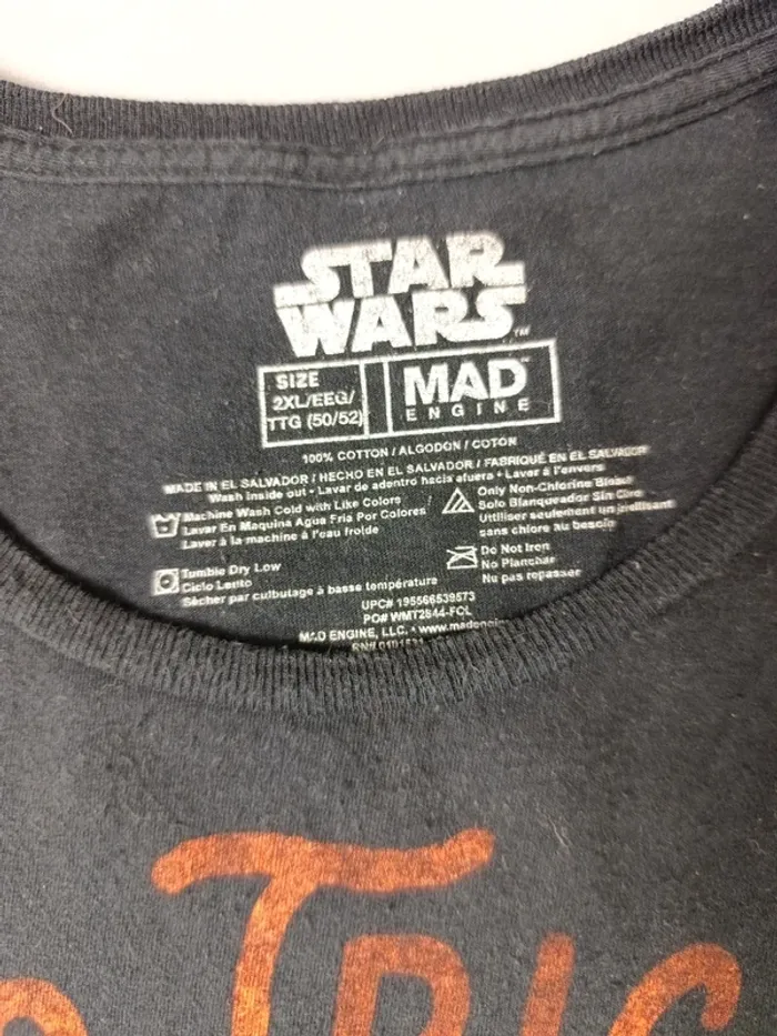 T-shirt imprimé manches courtes graphic tee Star Wars -XXL - photo numéro 3