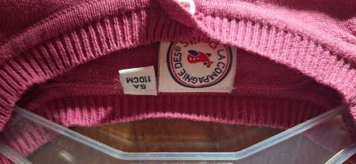 Gilet mauve marque la Compagnie des petits taille 5 ans - photo numéro 3