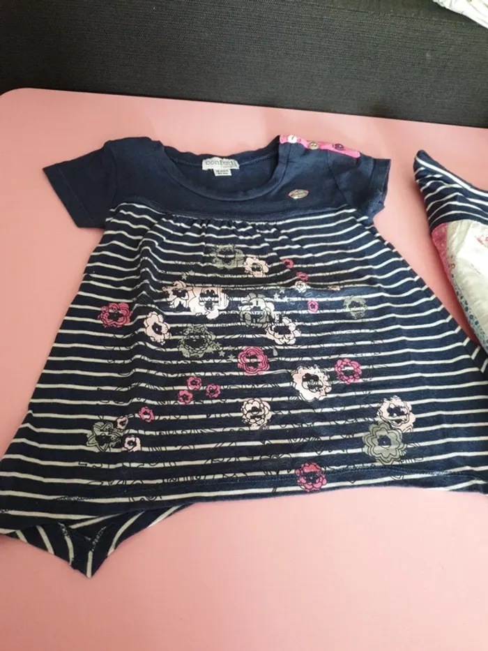 Lot 2 tshirts Confetti 18 mois fille - photo numéro 3