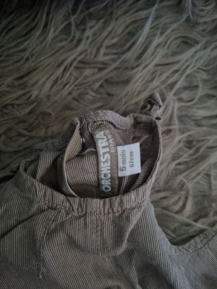 Robe grise rayé 6mois - photo numéro 3