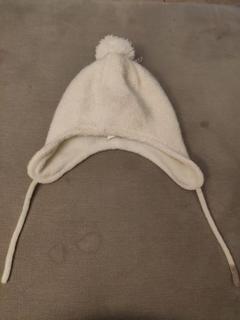 Bonnet blanc cassé taille 43 kiabi