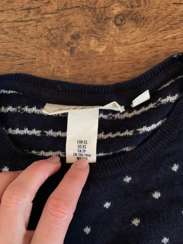 Pull à pois H&M XS - photo numéro 4