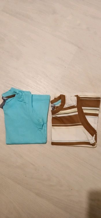 T-shirts x2 sans manche H&M 3 ans