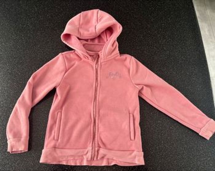 Orchestra - gilet zippé à capuche rose fille 8ans - photo numéro 1