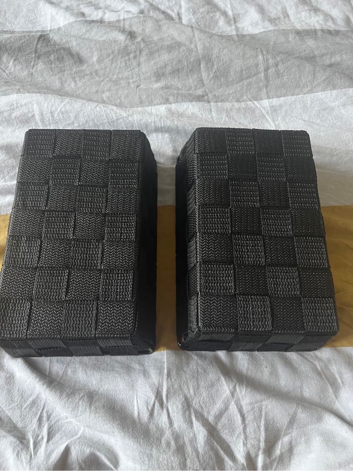 Lot de 2 paniers de rangement noirs - photo numéro 3