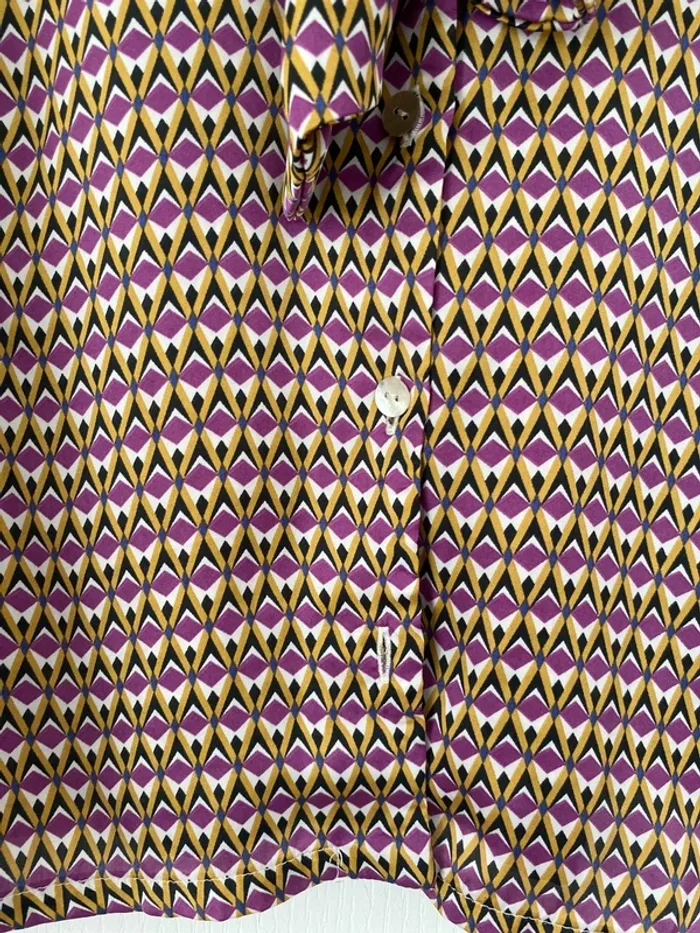 Chemise satinée avec noeud - photo numéro 3