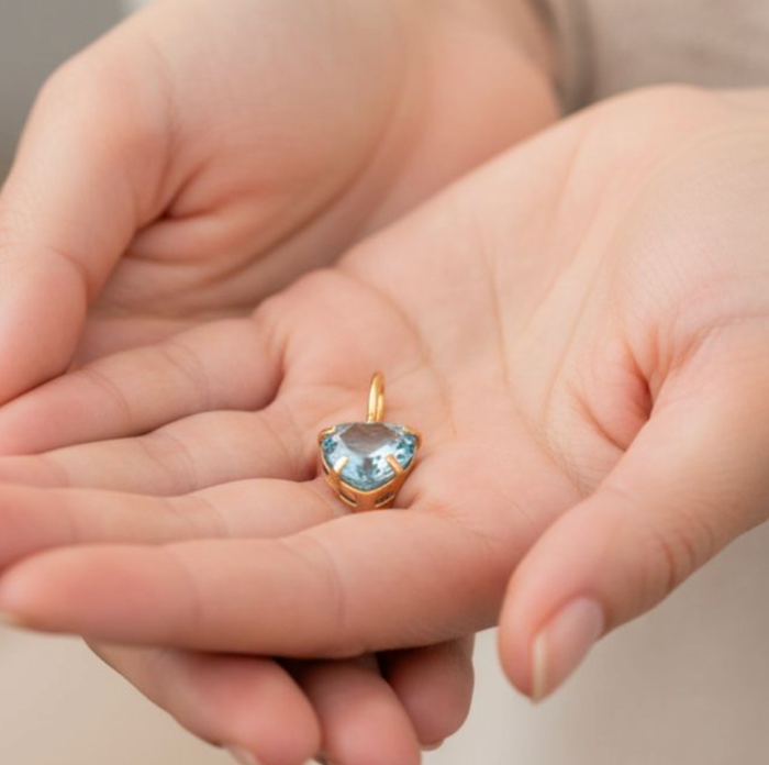 Pendentif Coeur Or 18 carats 5 mm