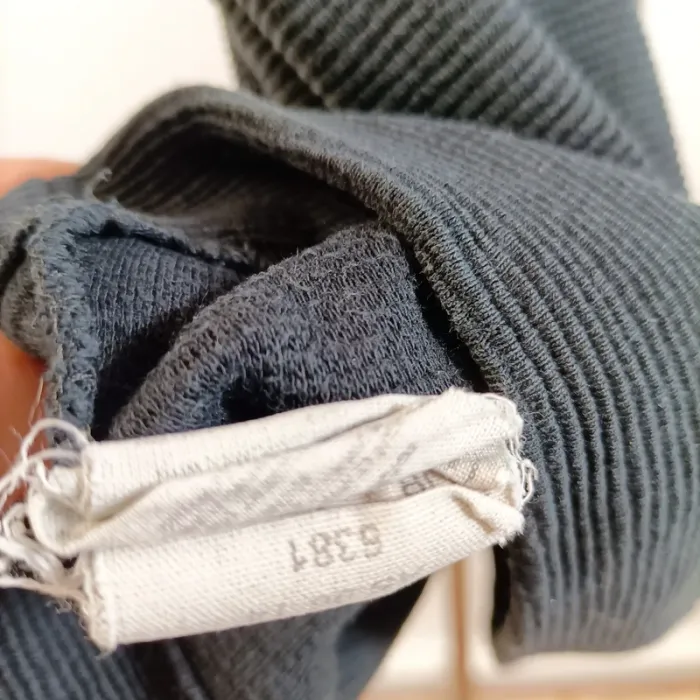 Short bleu marine texturé taille haute zip doré détail passepoil chic taille XL estimée A1388 - photo numéro 4