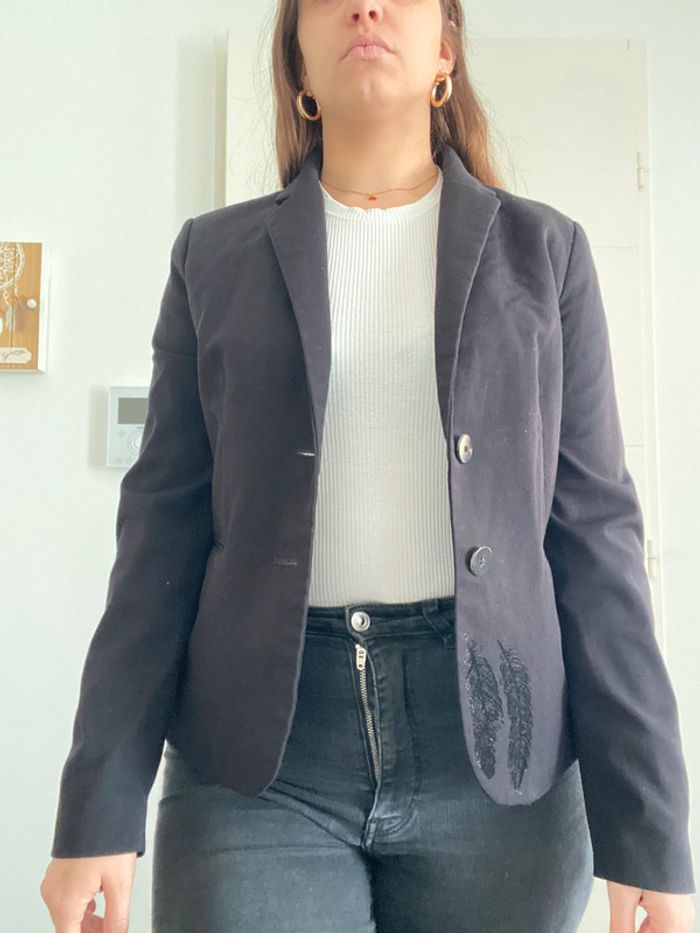 Blazer noir Mango - photo numéro 3