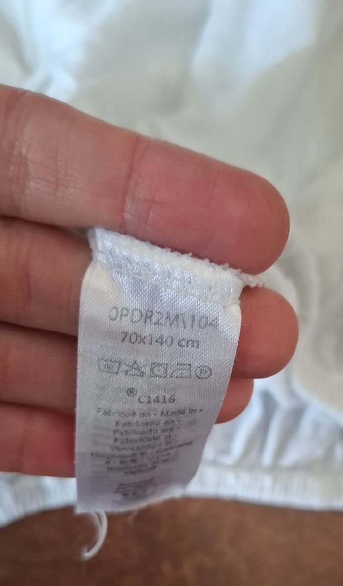 Lot draps housse lit bébé - photo numéro 4