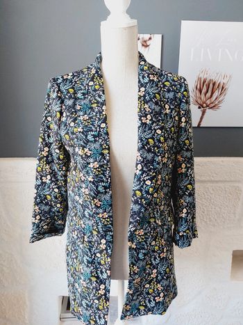 Veste blazer fleurie