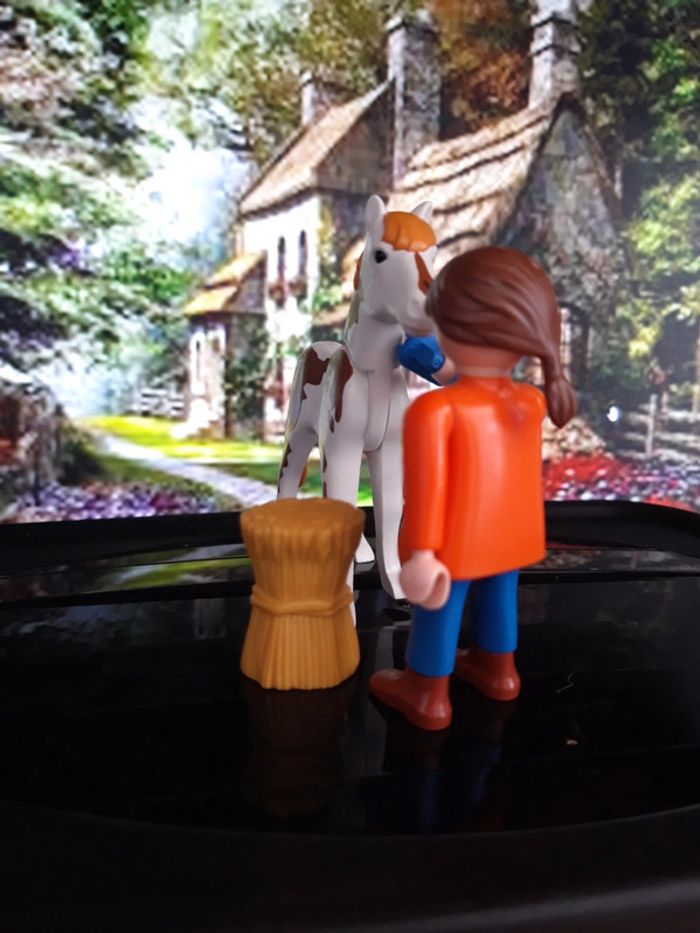 Playmobil Equitation 4190 Personnage et son cheval du centre équestre 2007 - photo numéro 2