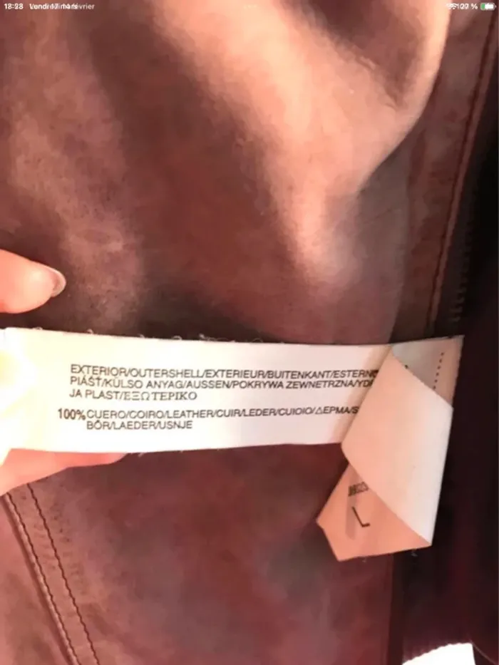 Veste en cuir Bershka taille 40 - photo numéro 14