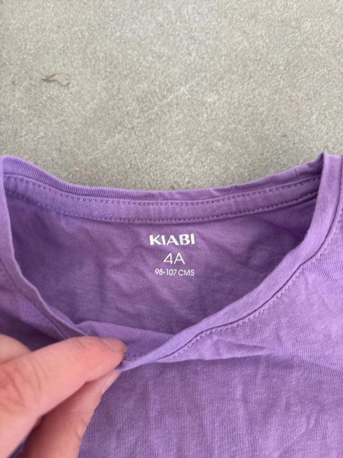T-shirt uni violet - photo numéro 2