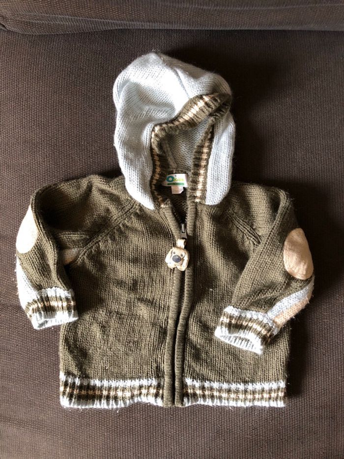 Gilet capuche 12m