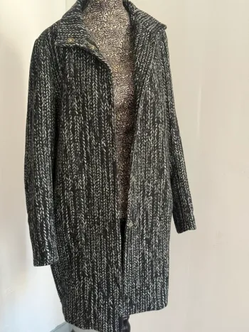 Manteau Trussardi Jeans – Pied-de-poule – Taille 38 – Très bon état