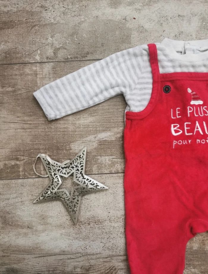 🌺Pyjama 1 piece de Noël 12mois Gemo🎄 - photo numéro 2