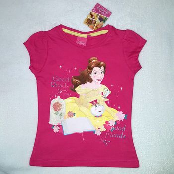 t-shirt rose princesse belle disney