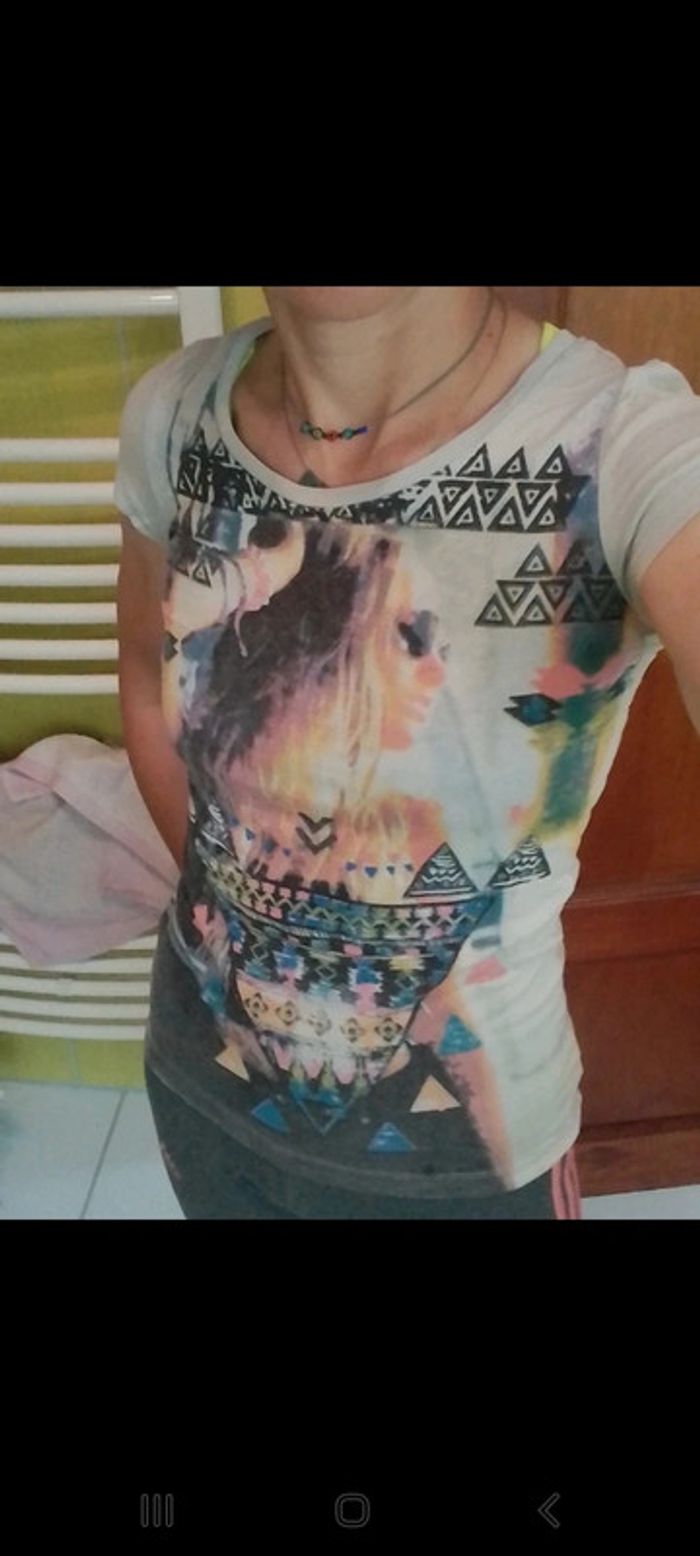 T-shirt gris femme Motif femme Complices