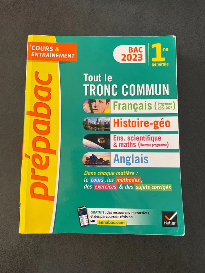 Prepabac lycée troc commun maths svt histoire anglais lycée bac
