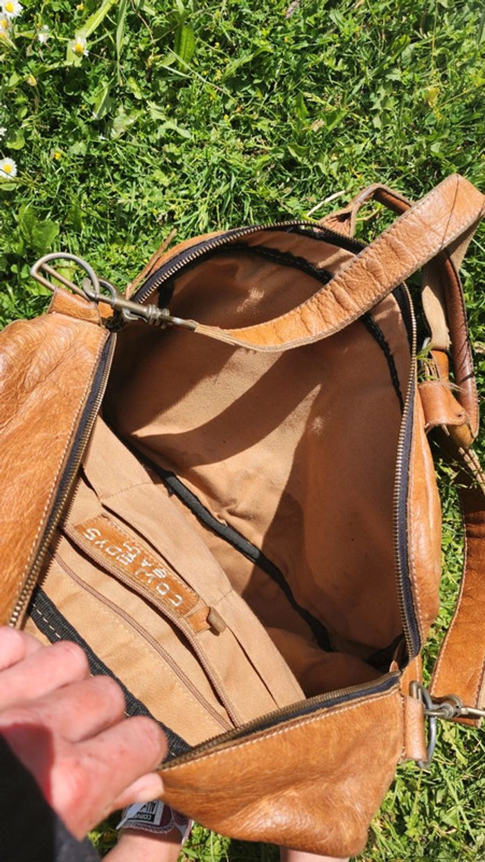 Joli sac en cuir vintage - photo numéro 10