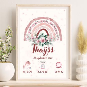 Affiches Naissance Personnalisée