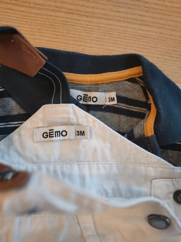 Salopette short et polo bébé - photo numéro 5