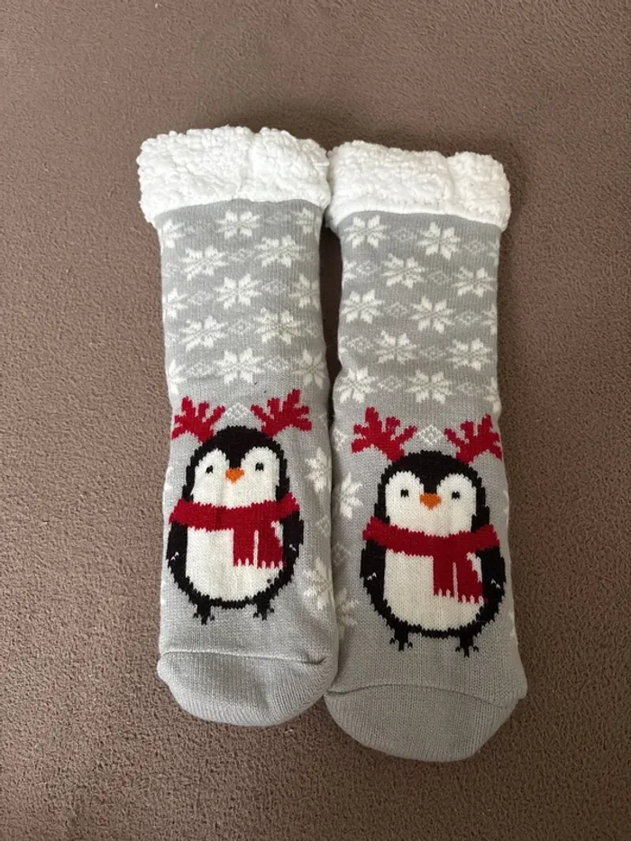 Chaussettes anti dérapantes Noël