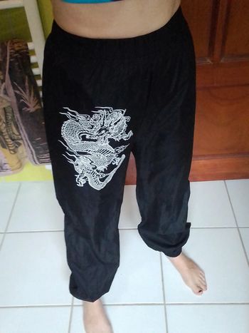 Pantalon femme noir Style jogging Shein