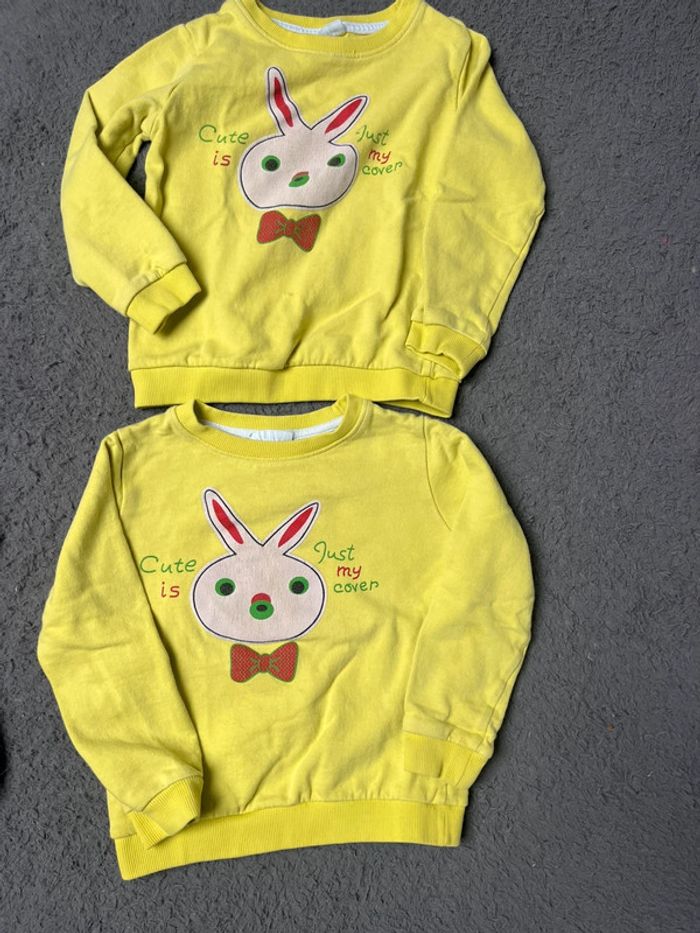 2 pulls jumeaux 6 ans , Pâques 🐣