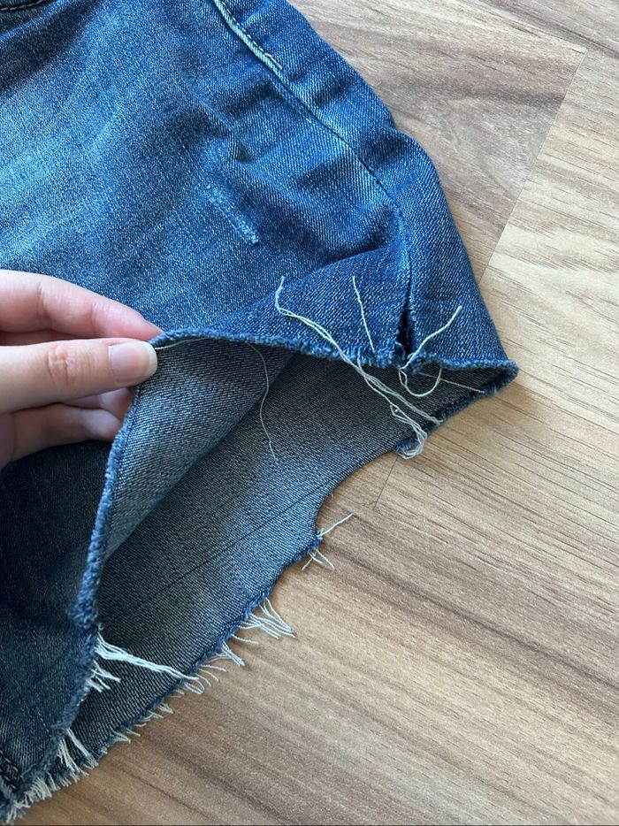 Short en jean bleu foncé Kate Paris Taille M - photo numéro 3