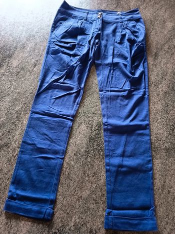 Pantalon slim taille 40 mangue