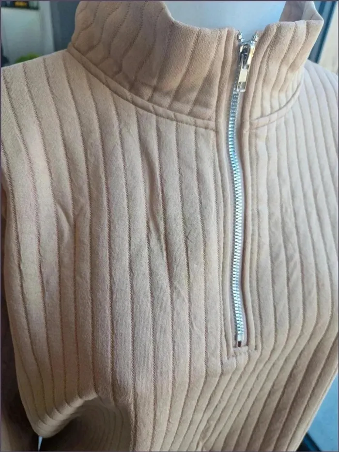 Sweat pull léger - homme - beige - Taille L
