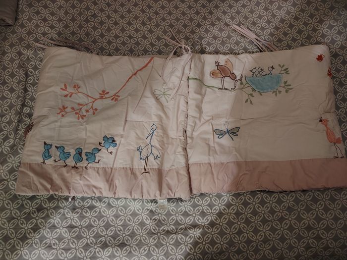 Tour de lit bébé fille - photo numéro 2