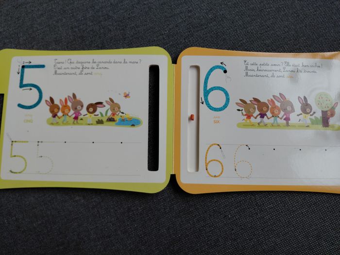 livre ardoise mes chiffres rugueux montessori - photo numéro 5