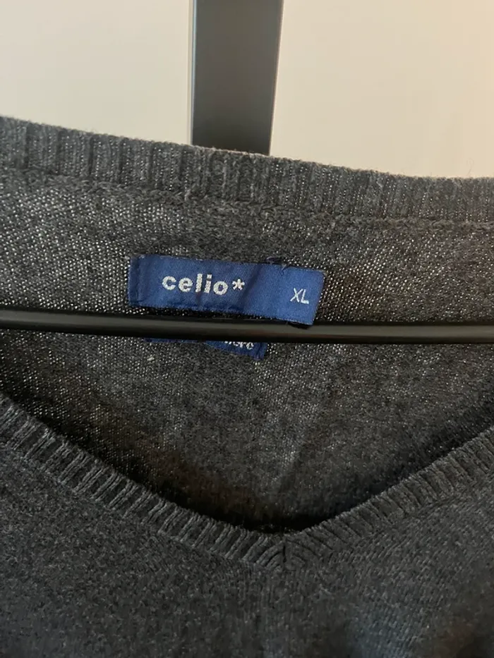 Pull fin Célio gris Taille XL - photo numéro 2