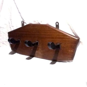 Grand porte-manteau en bois